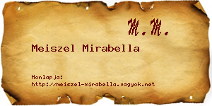Meiszel Mirabella névjegykártya